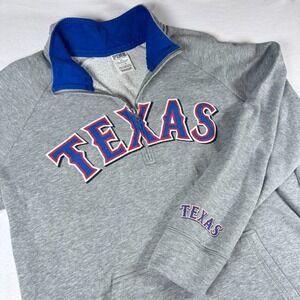 Victoria Secret PINK Texas Rangers Shirt Sweater Womens Size Large Baseball‎